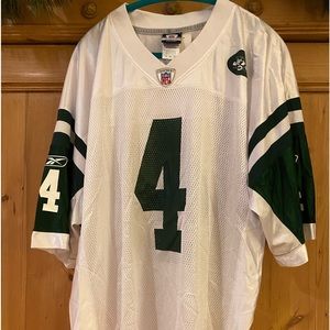 Brett Favre Reebok Premier NFL Jersey New York Jets Brett Favre White sz XL NWT